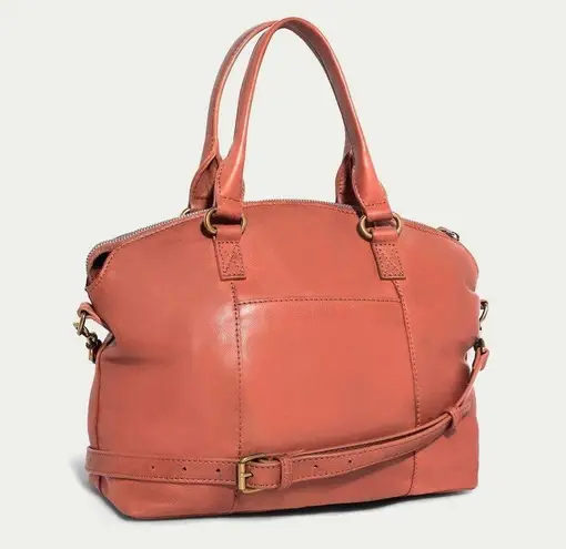 American Leather Co. Carrie Dome Satchel Desert Rose Color Preowned Purse