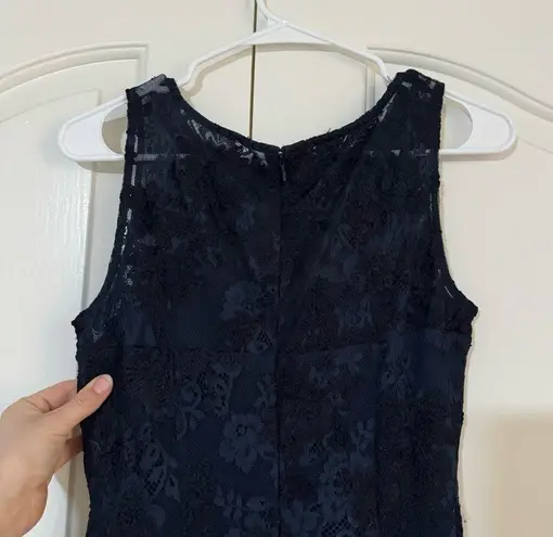 Karl Lagerfeld  Navy Blue Laced Dress Size 4