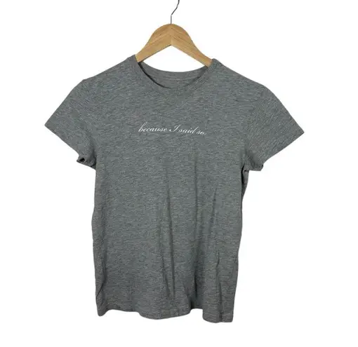 Y2K Lucy “Because I Said So” Classic Crewneck Tee Grey Size XS Gray