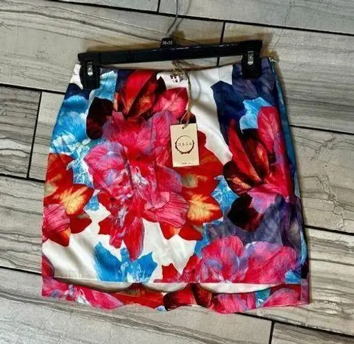 Raga floral print cut out mini skirt