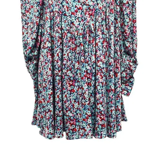 Rotate Birger Christensen Alison Floral Antigua Sand Comb Long Sleeve Dress Pink Size 6