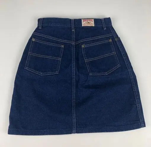 Brooks Vintage  rugged wear denim skirt 7/8 blue