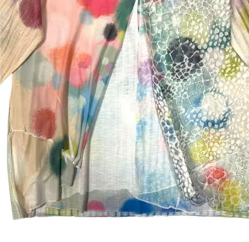 Ali Miles Burnout Printed 3/4 Sleeve Hi