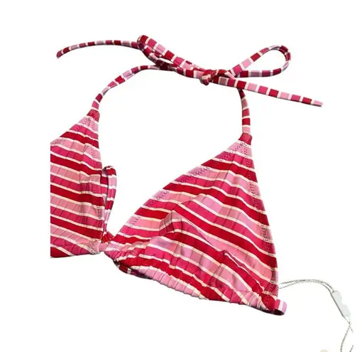 Solid & Striped Bikini Top Womens Size Medium Pink Striped Spaghetti Strap NWT