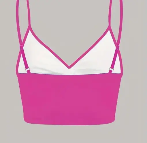 NWOT Solid V Neck Bikini Top, Twisted High