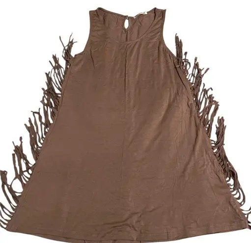 Heart Hips Tan Bustier Tie Front Mini Dress