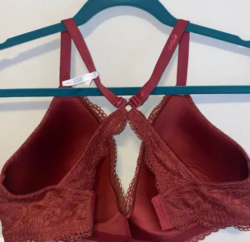 Aerie Maroon Racerback Lace Bralette