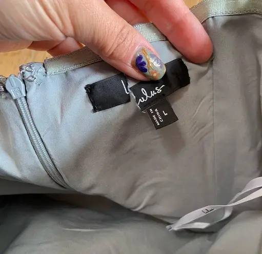 NWOT Lulus Delightful Dreamer Light Blue Jacquard Bubble