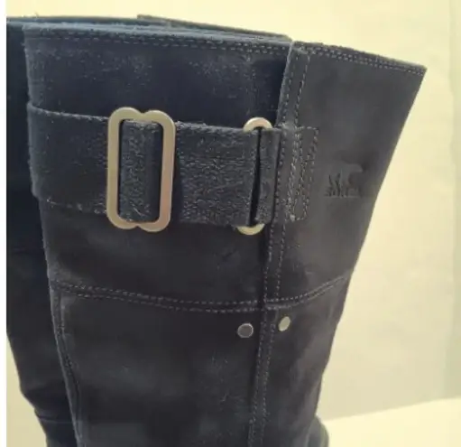 Sorel  Toronto Wedge Suede Knee High Boots-Size 8-Adjustable Calf-Waterproof