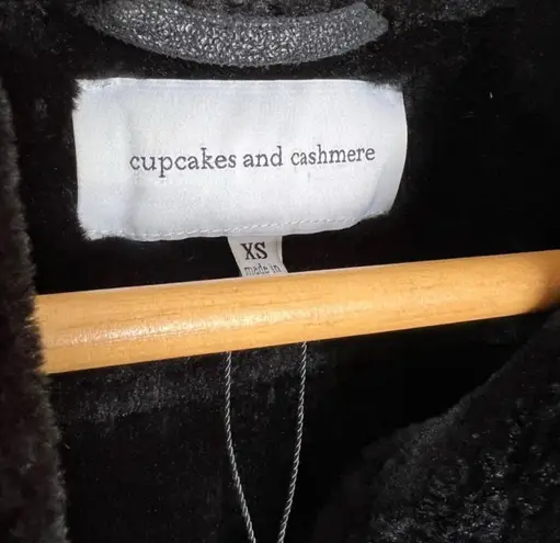 Cupcakes and Cashmere CLEARANCE! Black Faux Suede Vest Size XS NWOT