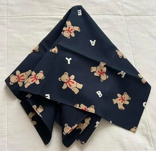 Blue bear baby print bandana 0394