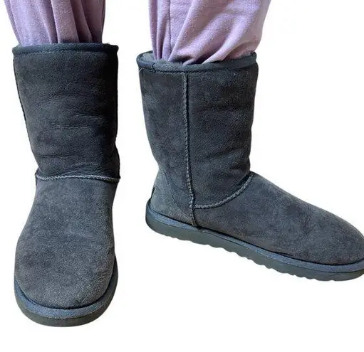UGG Classic Medium Tall Boot Grey Shearling Size 8
