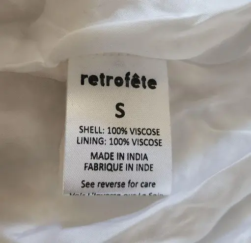 Retrofête Retrofete Rebecca Sequin Maxi Dress in White Size Small Sleeveless Belt NWT