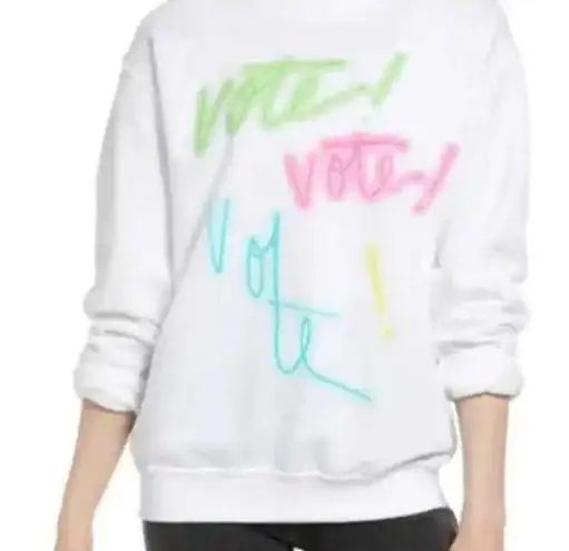 BP  Neon Vote Graphic Crewneck Sweatshirt Large