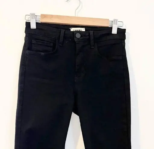 L'Agence black skinny high rise margot ankle cropped jeans Size 25