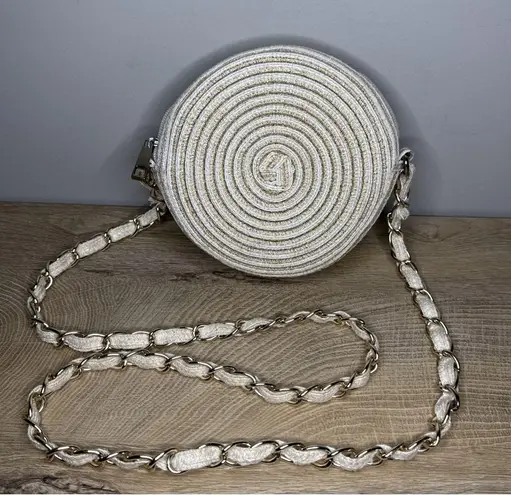 Shiraleah Crossbody Bag Paper Metal Strap Purse Beach Travel Cruise Resortwear - Image 1