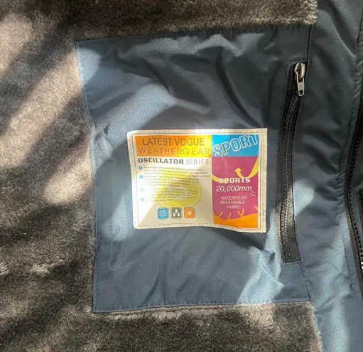 Outdoorsports Jacket Sz 2XL Blue Jacket Waterproof Breathable Fabric Very Warm