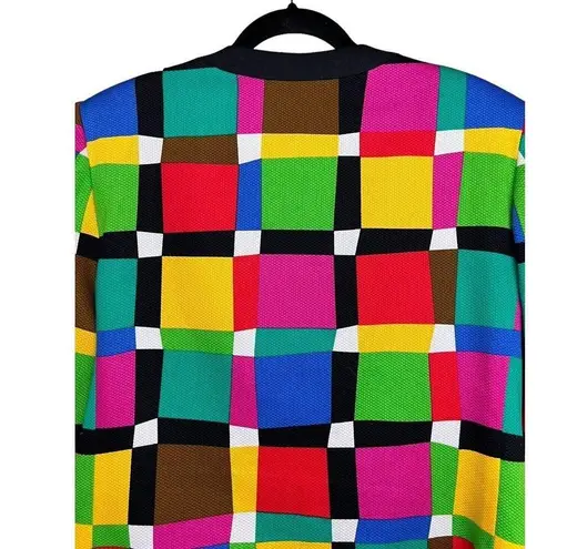 Ann Kirk Petite Color Block Blazer Jacket Women’s Size 16