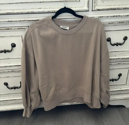 Zenana Balloon Sleeve Sweatshirt