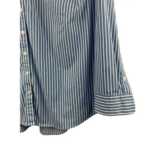 D&Co. Womens Striped Button