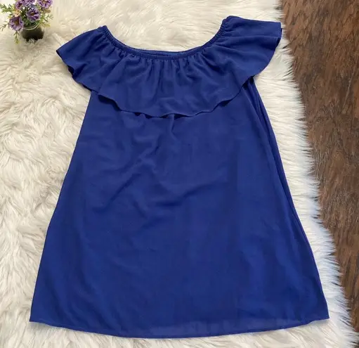 Speechless Royal Blue Off The Shoulder Dress