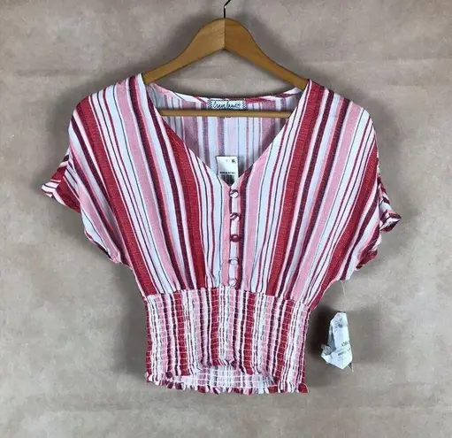 Crave fame Juniors' Batwing-Sleeve Crop Top NWT XS