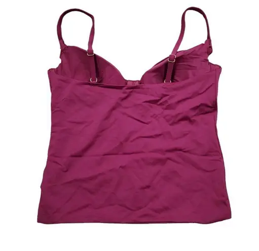 ANDIE Swim Canary Tank Top Tankini Swimsuit Plum Purple Size Small Underwire