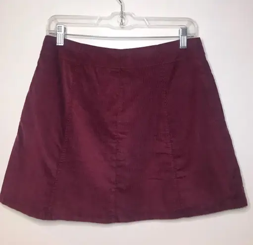 Hot Topic Corduroy Button Down Skirt