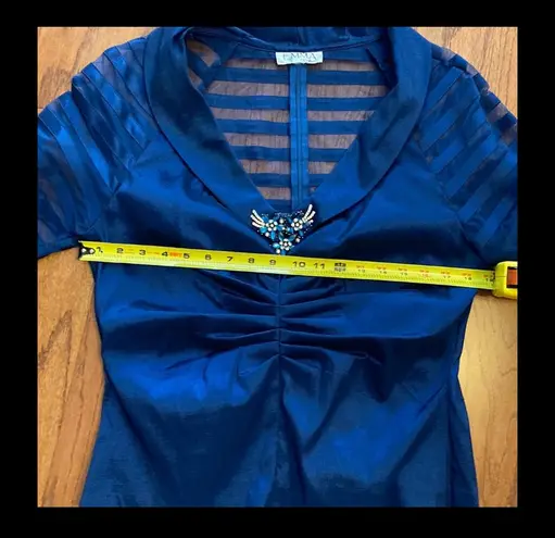 Emma Fashions Vintage Cocktail /wedding Navy gown- size 6.