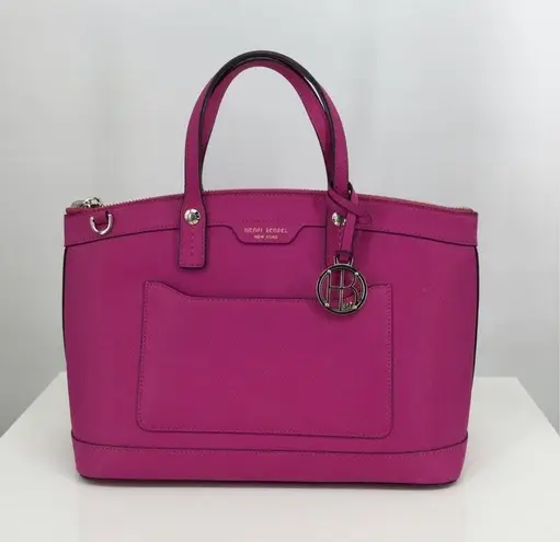 Henri Bendel Pink Saffiano Leather West 57th Satchel Bag Purse 167 43 Off Retail From Lisa