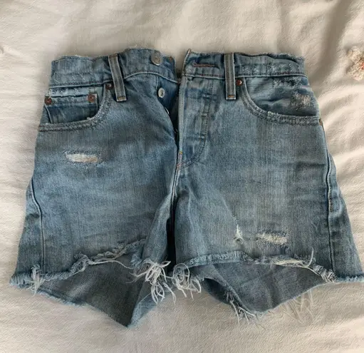 Levi's Distressed Wedgie Shorts