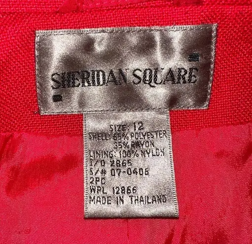 Gorgeous Vintage Y2K Sheridan Square Red Blazer! Size 12
