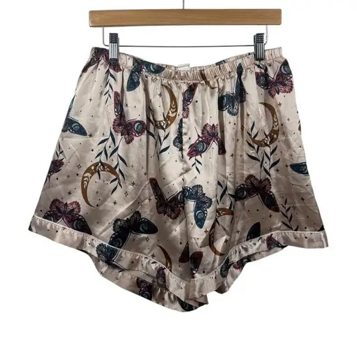 Womens Pajama Set Top and Botton 1XL Plus Size Champaign Butterfly Spring Moon Pink