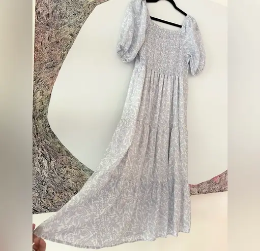 Drew Milkarose The Prairie Style Dress In White And Blue