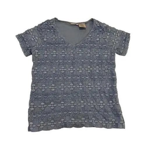 East 5th Petite Lace T Shirt Fairycore Preppy Summer Coastal Beach Coquette