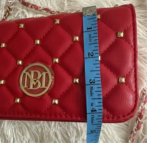 Badgley Mischka Diamond Quilted Studded Crossbody Bag