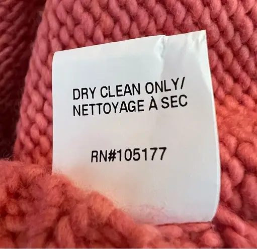 Ulla Johnson Ciel Merino Wool Sweater Floral Hand knit Embroidered Rose Large