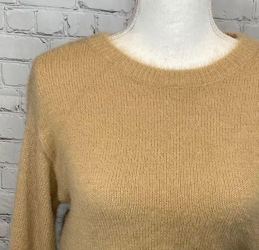 Windsor Soft & Fuzzy Cropped Sweater Tan