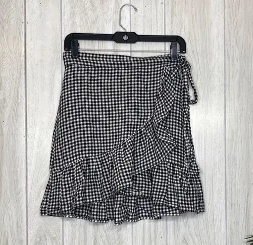 Rails  Etienne Mini Wrap Skirt Gingham size XS Extra Small - Image 1