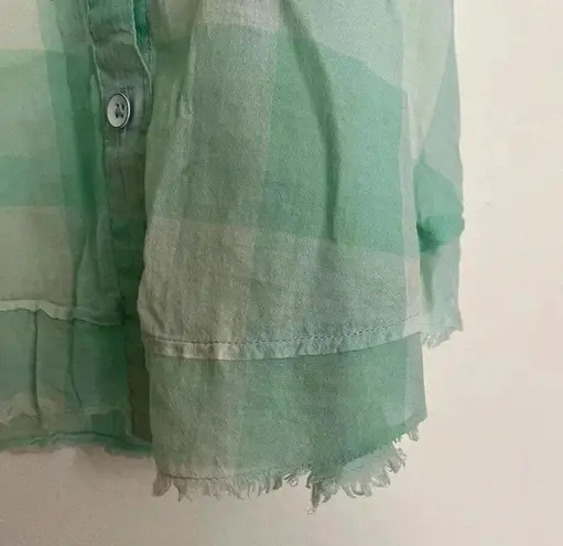 Maeve Gingham Flutter Top