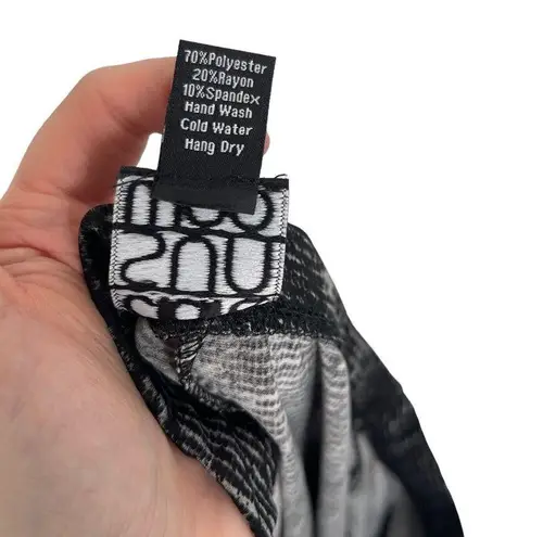 Clara Sun Woo Signature Slim Legging Black Grey Pull On Pants Slinky Women Small