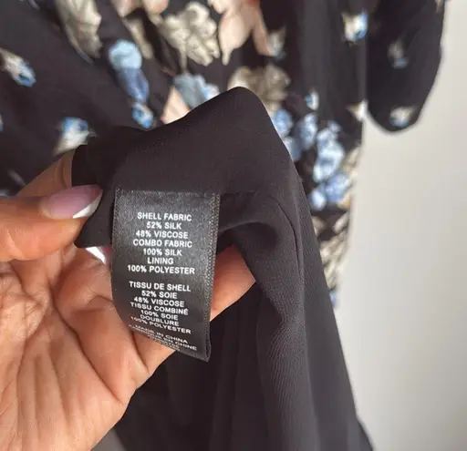 Rebecca Taylor NEW silk blend Mixed-Print Floral Maxi Dress 10