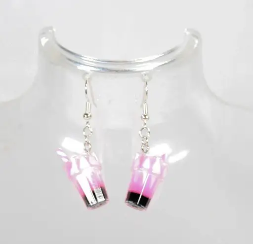 Handmade Snack Attack Earring Set – Acrylic Earrings – Milkshake, Burger & Pizza