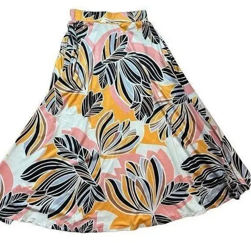 Yumi Kim NWT Pink Retro Bloom maxi stretch skirt sz S