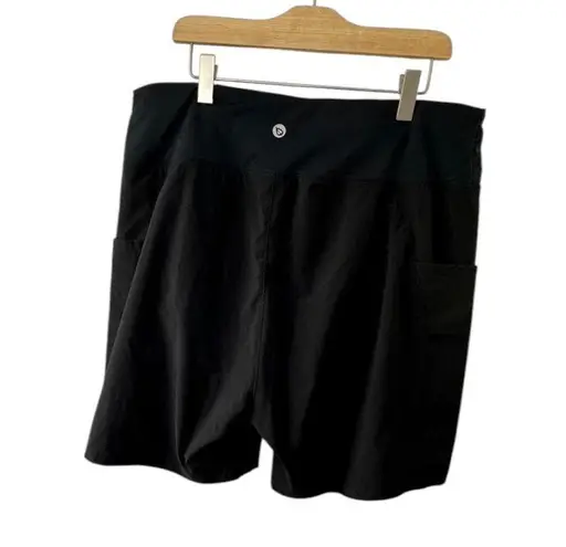 Baleaf Black Lined Shorts Side Hip Stash Pockets Women's XL New