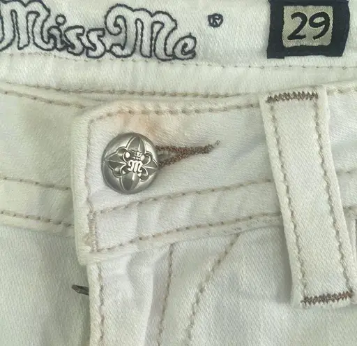 Miss Me - White signature cuffed jeans  jeans size 29