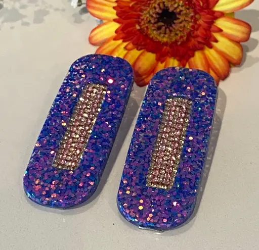 Handmade New Glitter Hair Clips