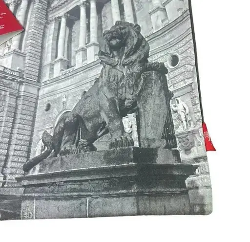 Viking Travel Bag Tote Adjustable Pull Straps Vienna Statue NWT New Gray