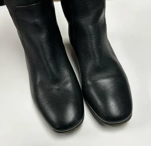 Aquatalia Boots Womens 6.5 Black Over The Knee Leather Riding Equestrian