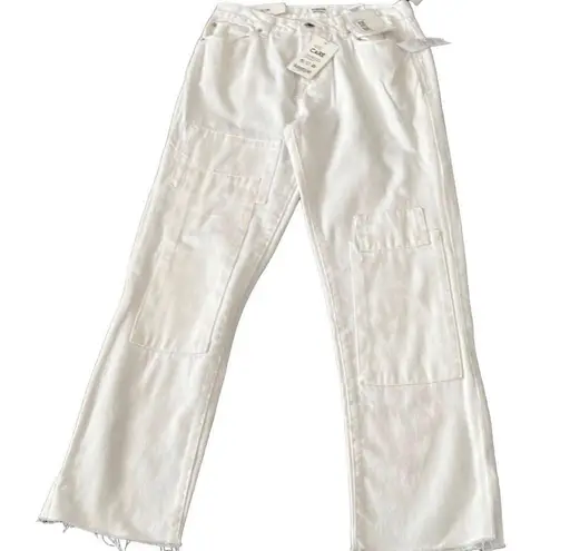 Kensie High Rise WHITE RAW HEM JEANS BRAND NEW WITH TAGS